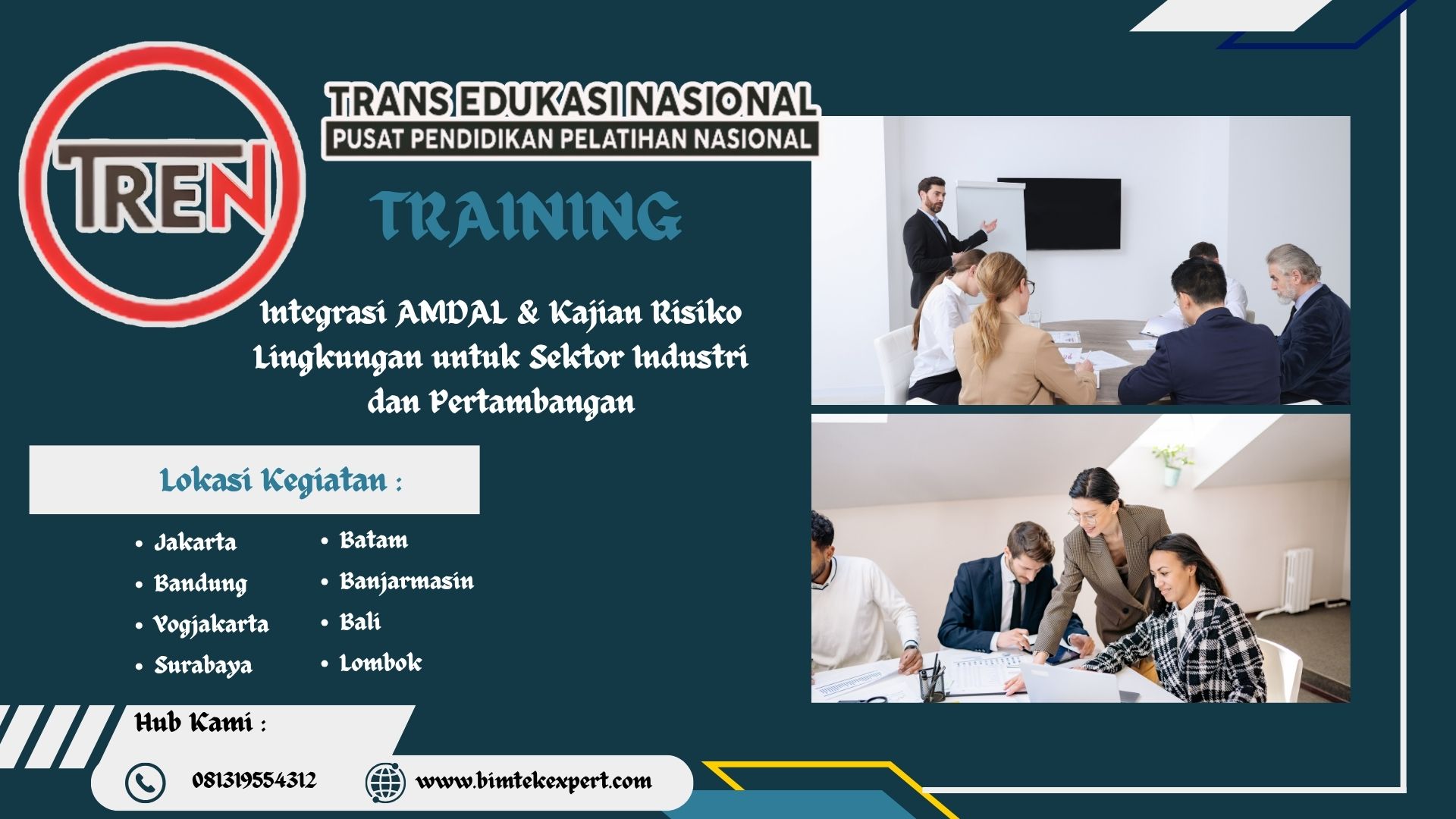 Training Terbaru Integrasi AMDAL & Kajian Risiko Lingkungan Untuk Sektor Industri Dan Pertambangan