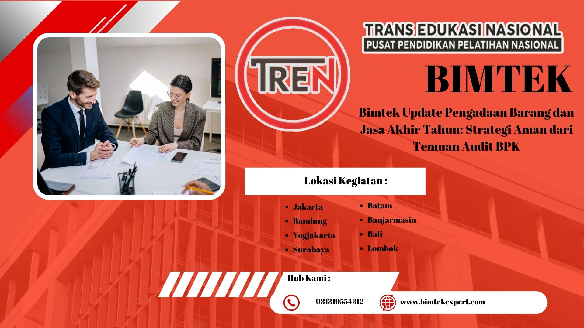 Bimtek Update Pengadaan Barang dan Jasa Akhir Tahun: Strategi Aman dari Temuan Audit BPK
