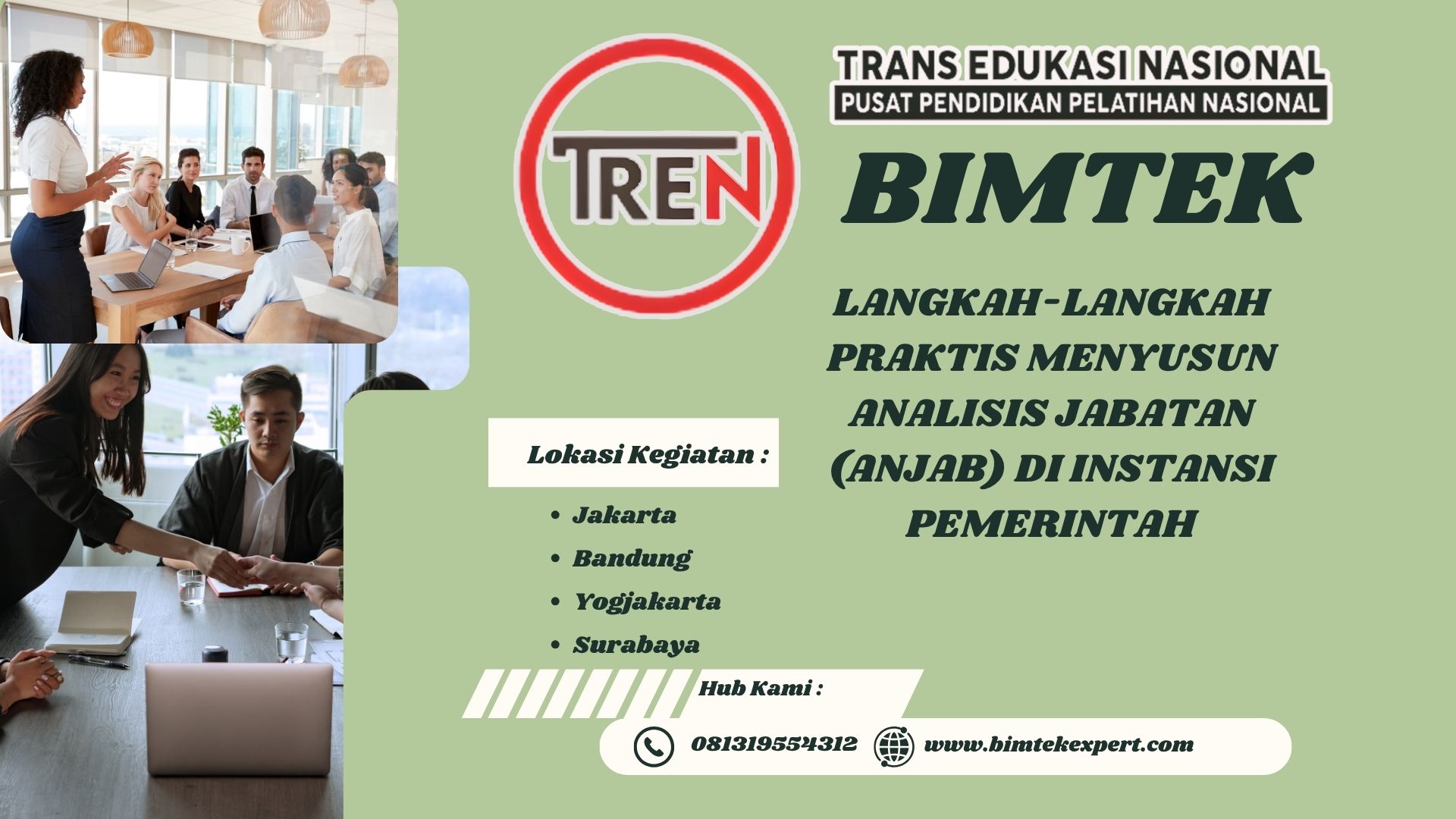 BIMTEK LANGKAH-LANGKAH PRAKTIS MENYUSUN ANALISIS JABATAN (ANJAB) DI INSTANSI PEMERINTAH