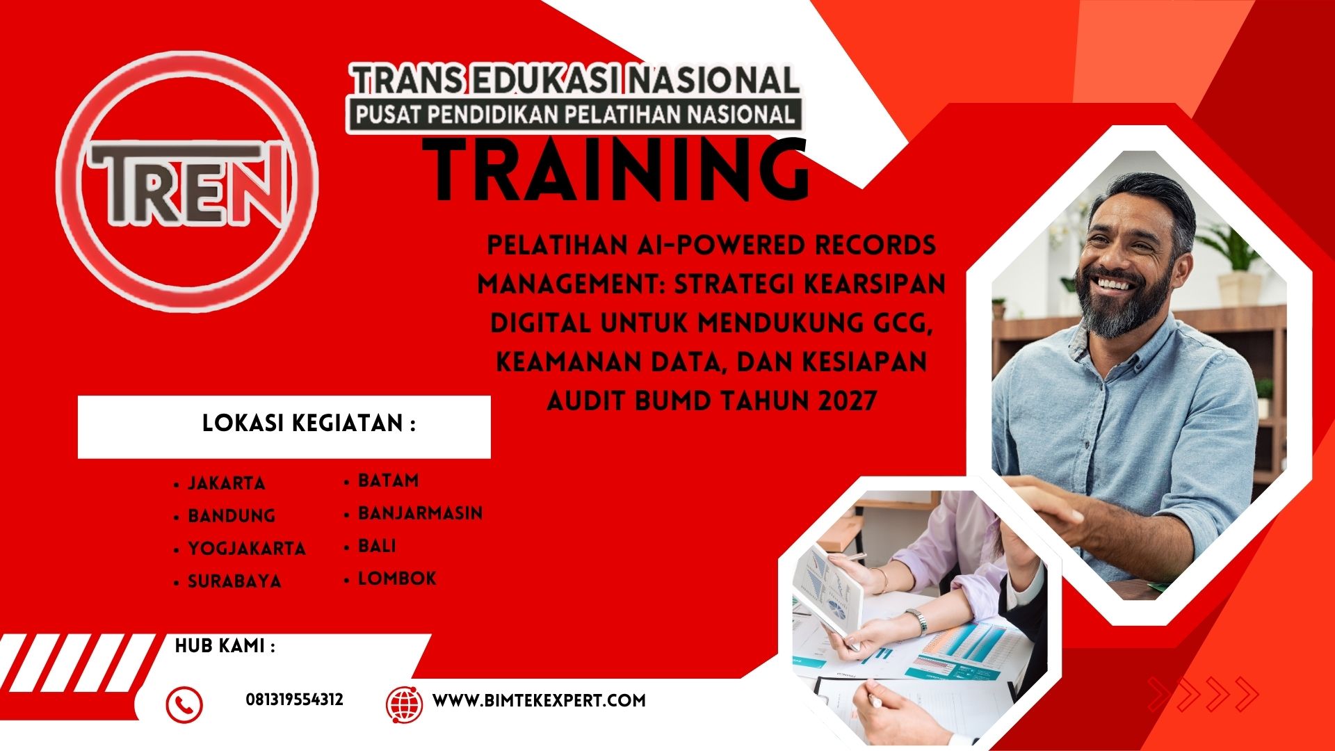 Pelatihan AI-Powered Records Management: Strategi Kearsipan Digital untuk Mendukung GCG, Keamanan Data, dan Kesiapan Audit BUMD Tahun 2027
