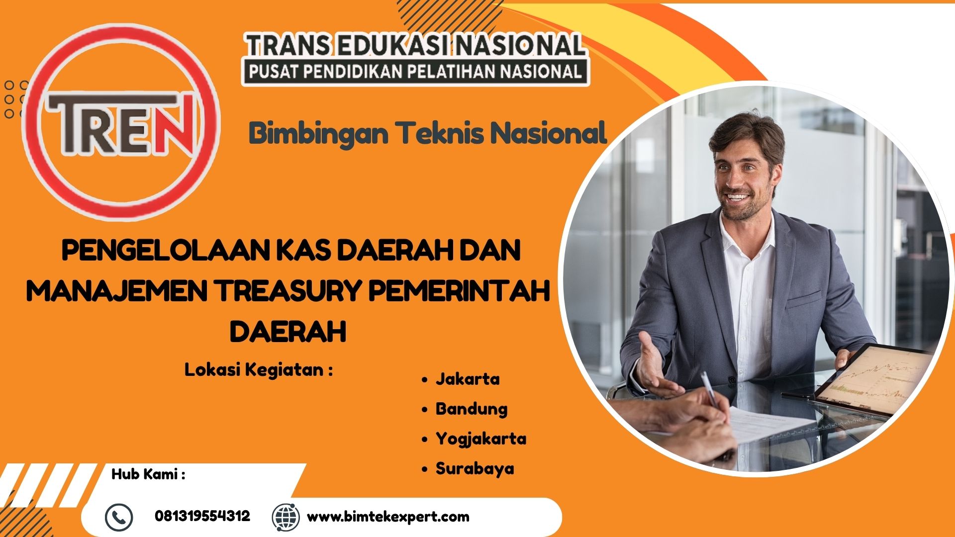 JADWAL TERBARU BIMTEK NASIONAL PENGELOLAAN KAS DAERAH DAN MANAJEMEN TREASURY PEMERINTAH DAERAH TAHUN 2027