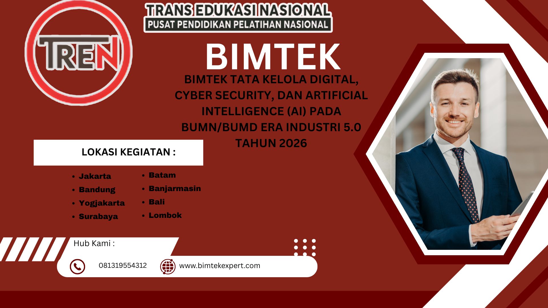 Bimtek Tata Kelola Digital, Cyber Security, dan Artificial Intelligence (AI) pada BUMN/BUMD Era Industri 5.0 Tahun 2026