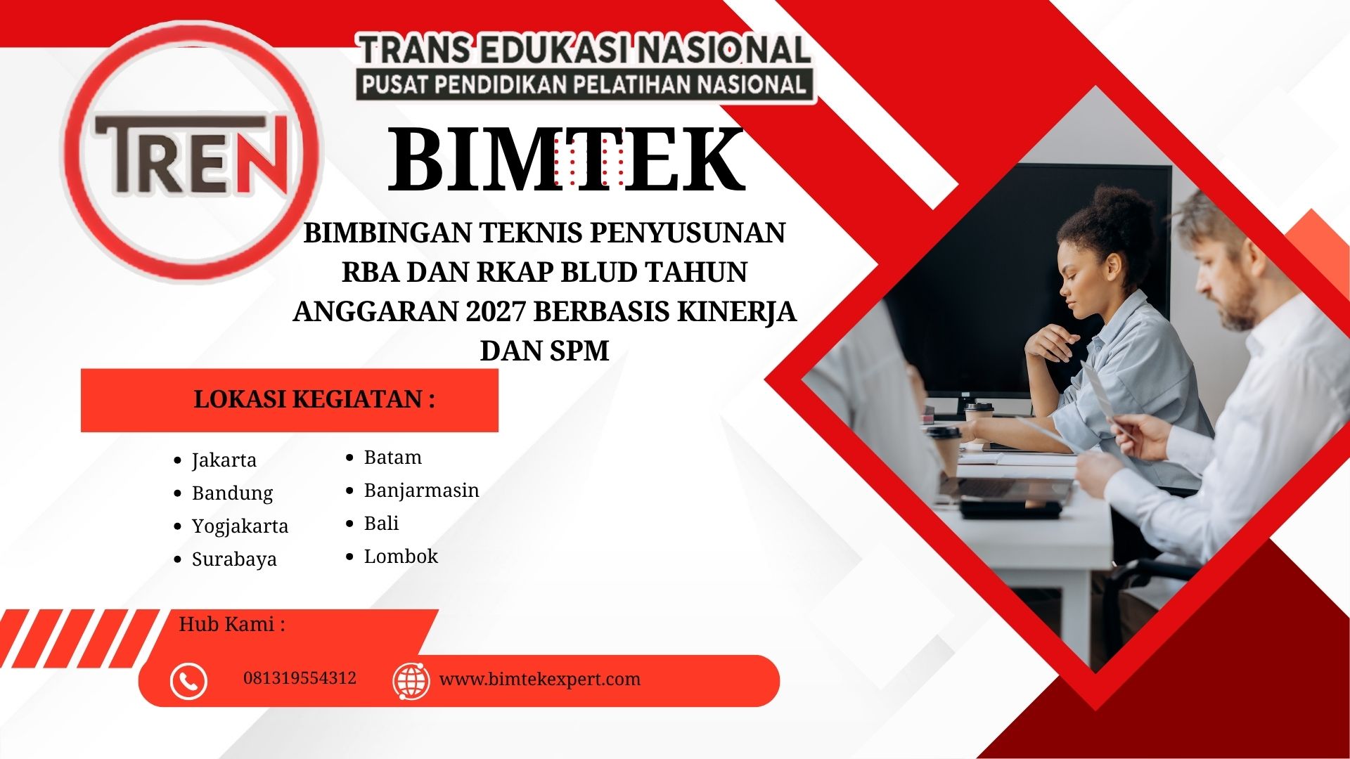Bimbingan Teknis Penyusunan RBA dan RKAP BLUD Tahun Anggaran 2027 Berbasis Kinerja dan SPM
