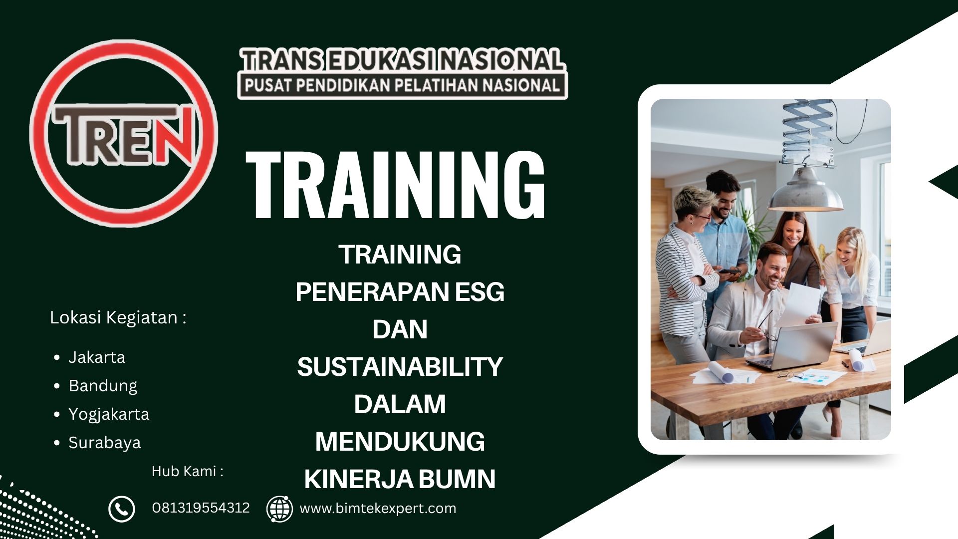 TRAINING PENERAPAN ESG DAN SUSTAINABILITY DALAM MENDUKUNG KINERJA BUMN