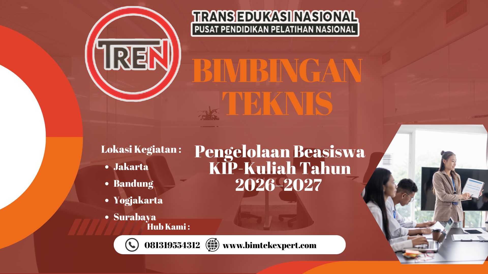 Bimtek Pengelolaan Beasiswa KIP-Kuliah Tahun 2026–2027