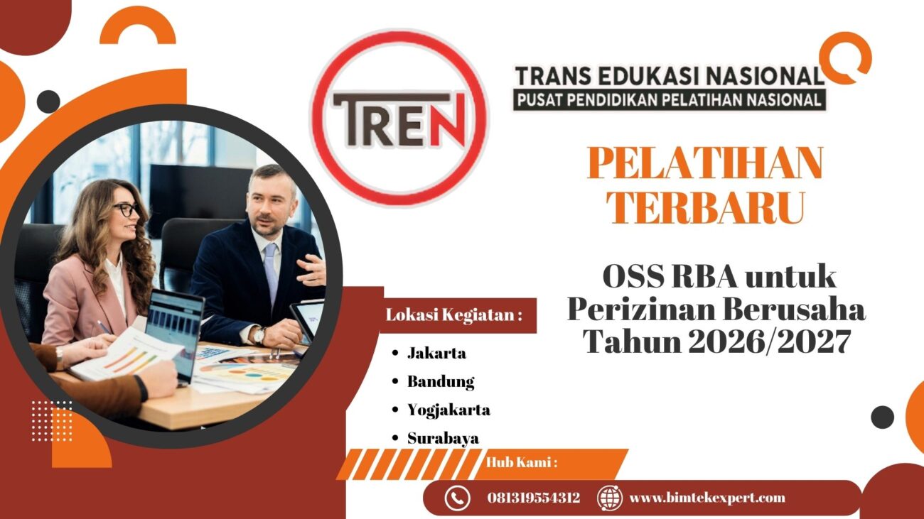 Jadwal Pelatihan OSS RBA untuk Perizinan Berusaha Tahun 2026/2027