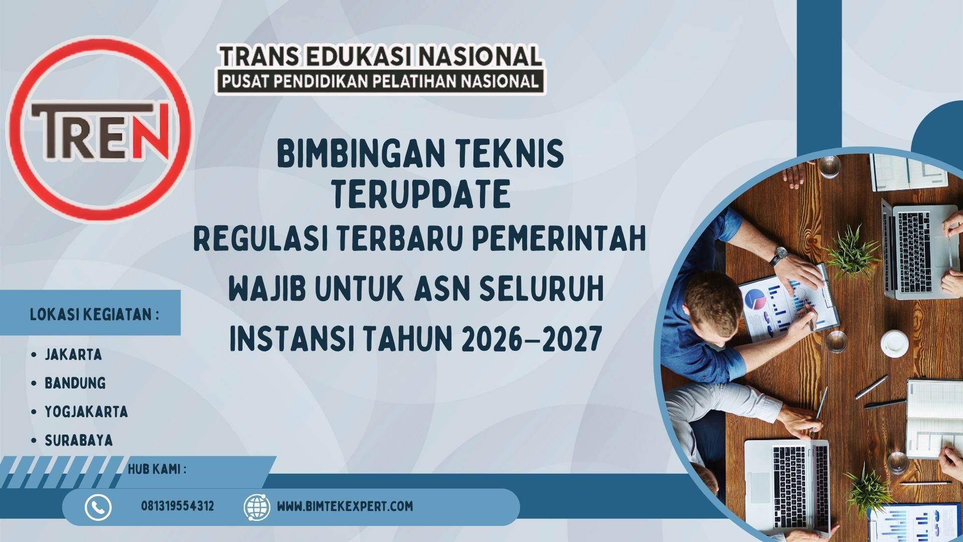 BIMTEK REGULASI TERBARU PEMERINTAH WAJIB UNTUK ASN SELURUH INSTANSI TAHUN 2026–2027
