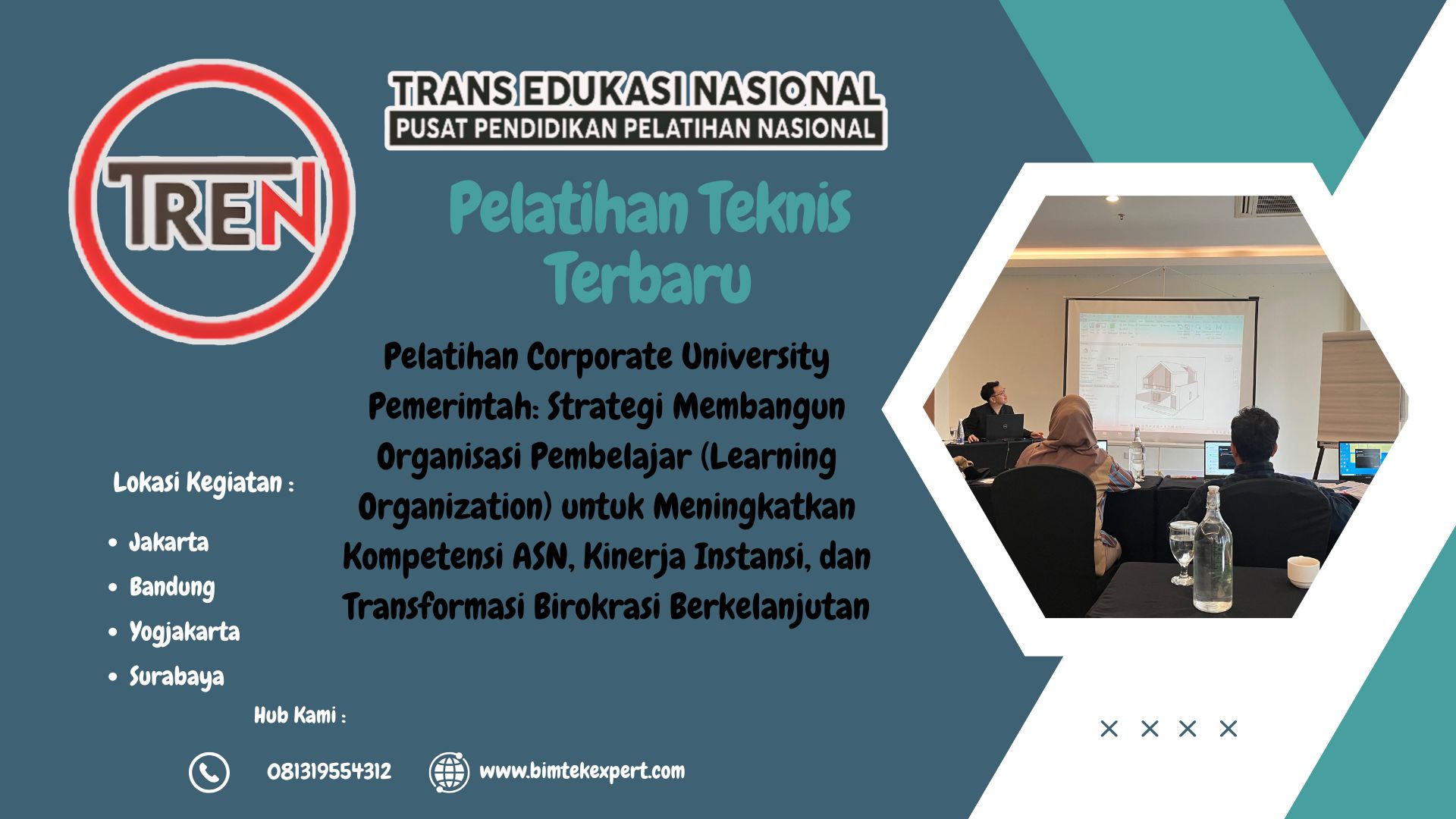 Pelatihan Corporate University Pemerintah: Strategi Membangun Organisasi Pembelajar (Learning Organization) untuk Meningkatkan Kompetensi ASN, Kinerja Instansi, dan Transformasi Birokrasi Berkelanjutan