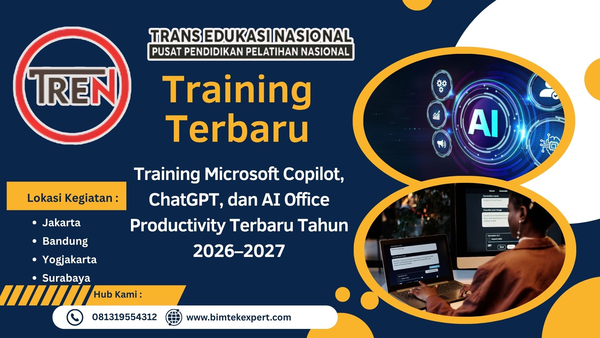 Training Microsoft Copilot, ChatGPT, dan AI Office Productivity Terbaru Tahun 2026–2027