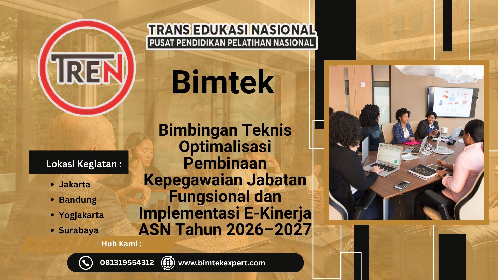 Bimbingan Teknis Optimalisasi Pembinaan Kepegawaian Jabatan Fungsional dan Implementasi E-Kinerja ASN Tahun 2026–2027