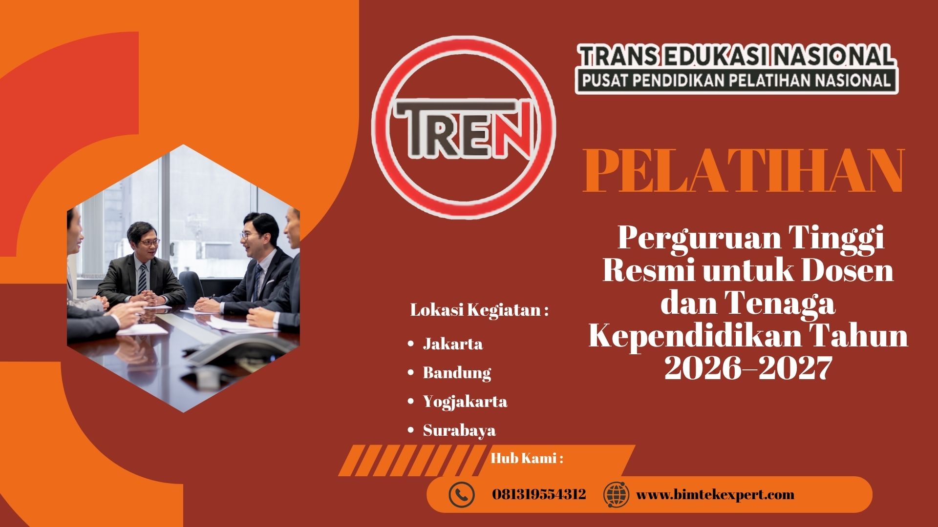 Pelatihan Perguruan Tinggi Resmi untuk Dosen dan Tenaga Kependidikan Tahun 2026–2027
