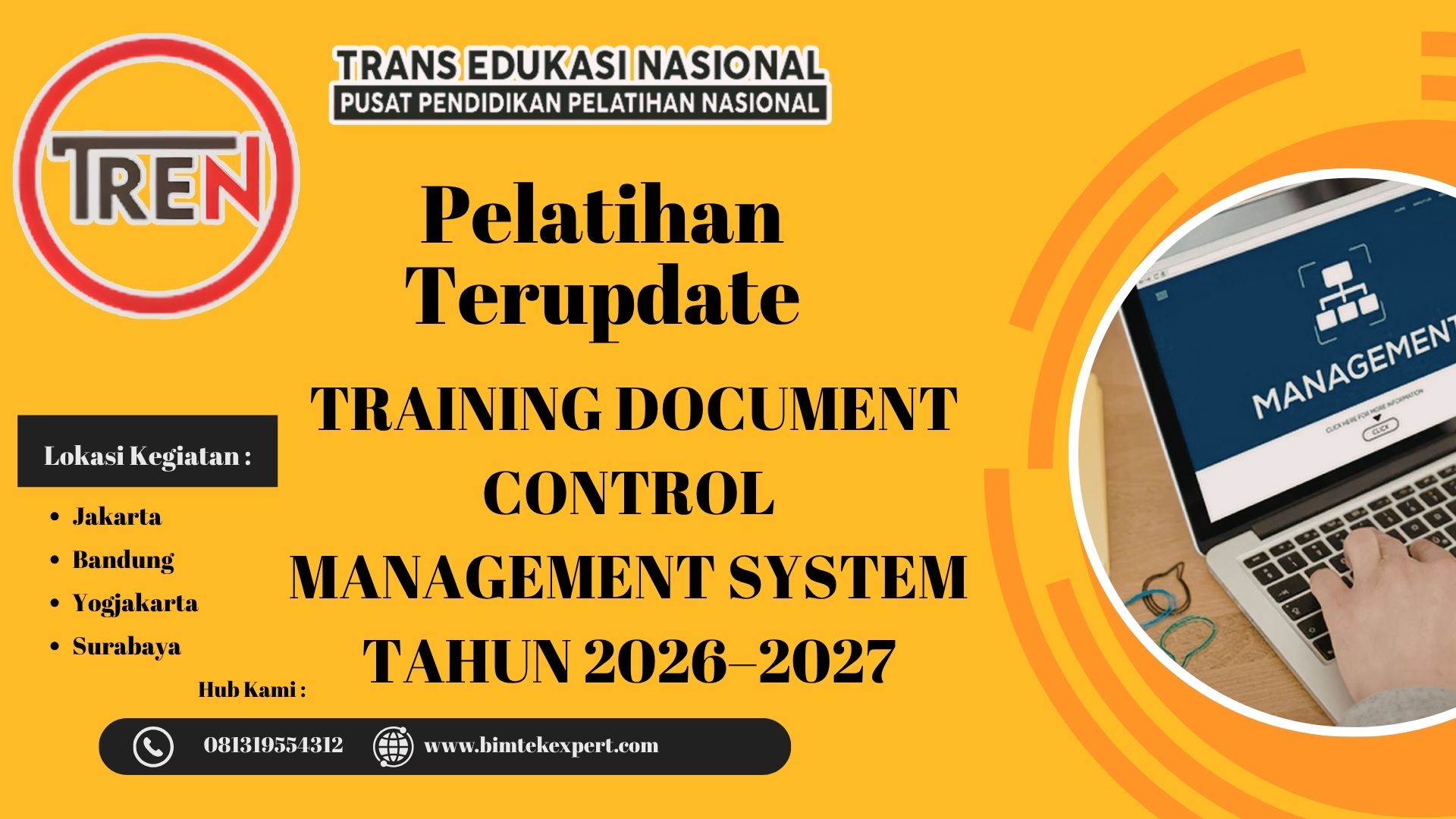 PELATIHAN TRAINING DOCUMENT CONTROL MANAGEMENT SYSTEM TAHUN 2026–2027