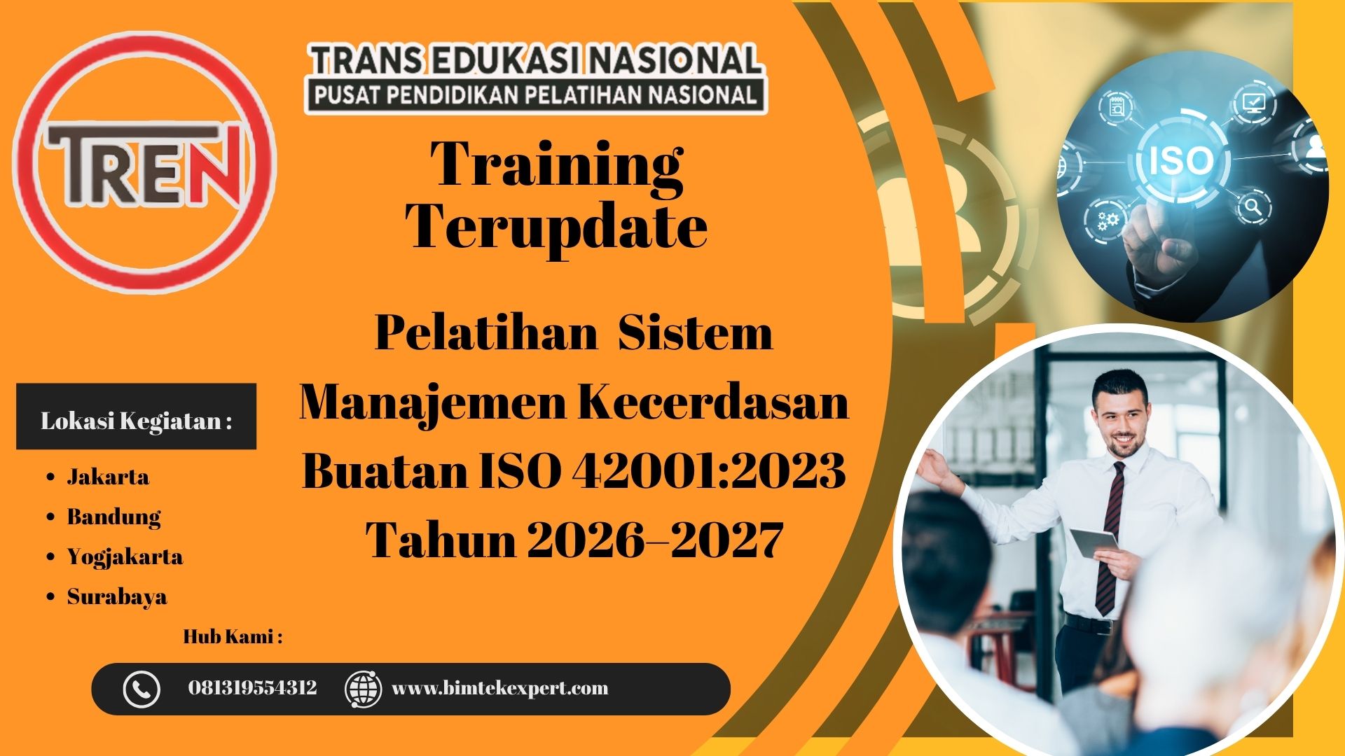 Pelatihan Training Sistem Manajemen Kecerdasan Buatan ISO 42001:2023 Tahun 2026–2027