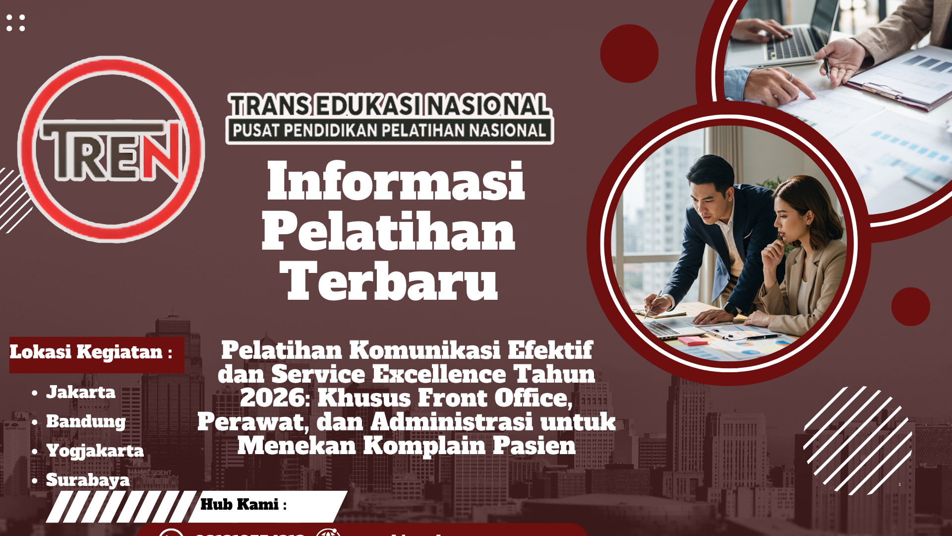 Pelatihan Komunikasi Efektif dan Service Excellence Tahun 2026: Khusus Front Office, Perawat, dan Administrasi untuk Menekan Komplain Pasien