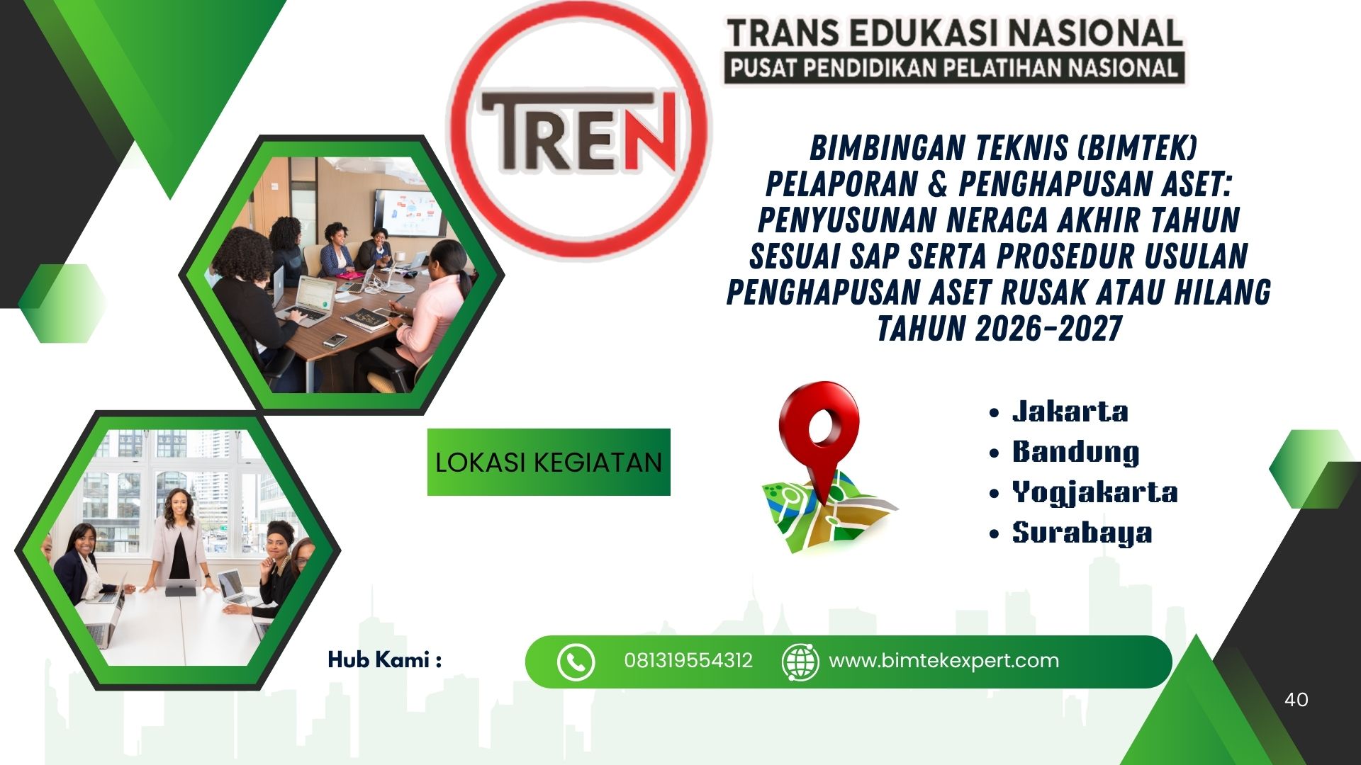 Bimbingan Teknis (Bimtek) Pelaporan & Penghapusan Aset: Penyusunan Neraca Akhir Tahun Sesuai SAP serta Prosedur Usulan Penghapusan Aset Rusak atau Hilang Tahun 2026–2027