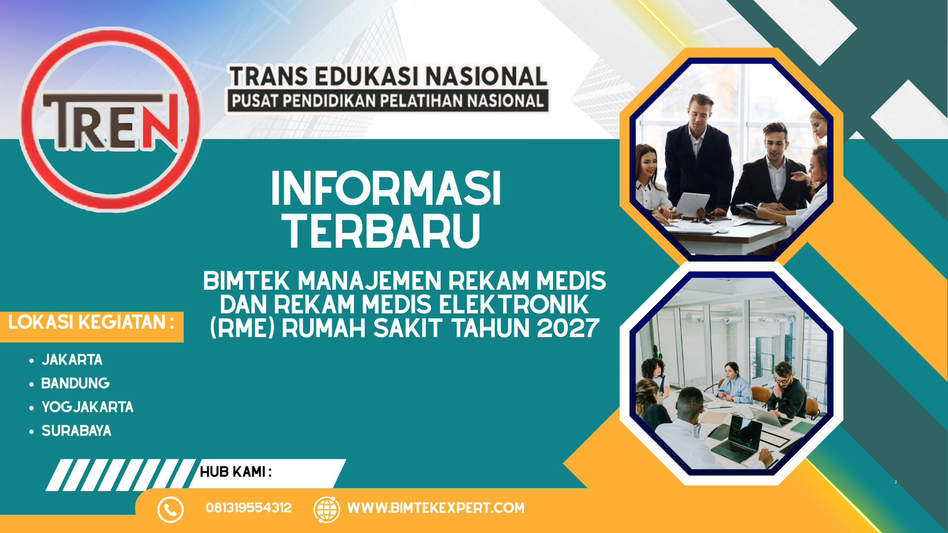 BIMTEK MANAJEMEN REKAM MEDIS DAN REKAM MEDIS ELEKTRONIK (RME) RUMAH SAKIT TAHUN 2027