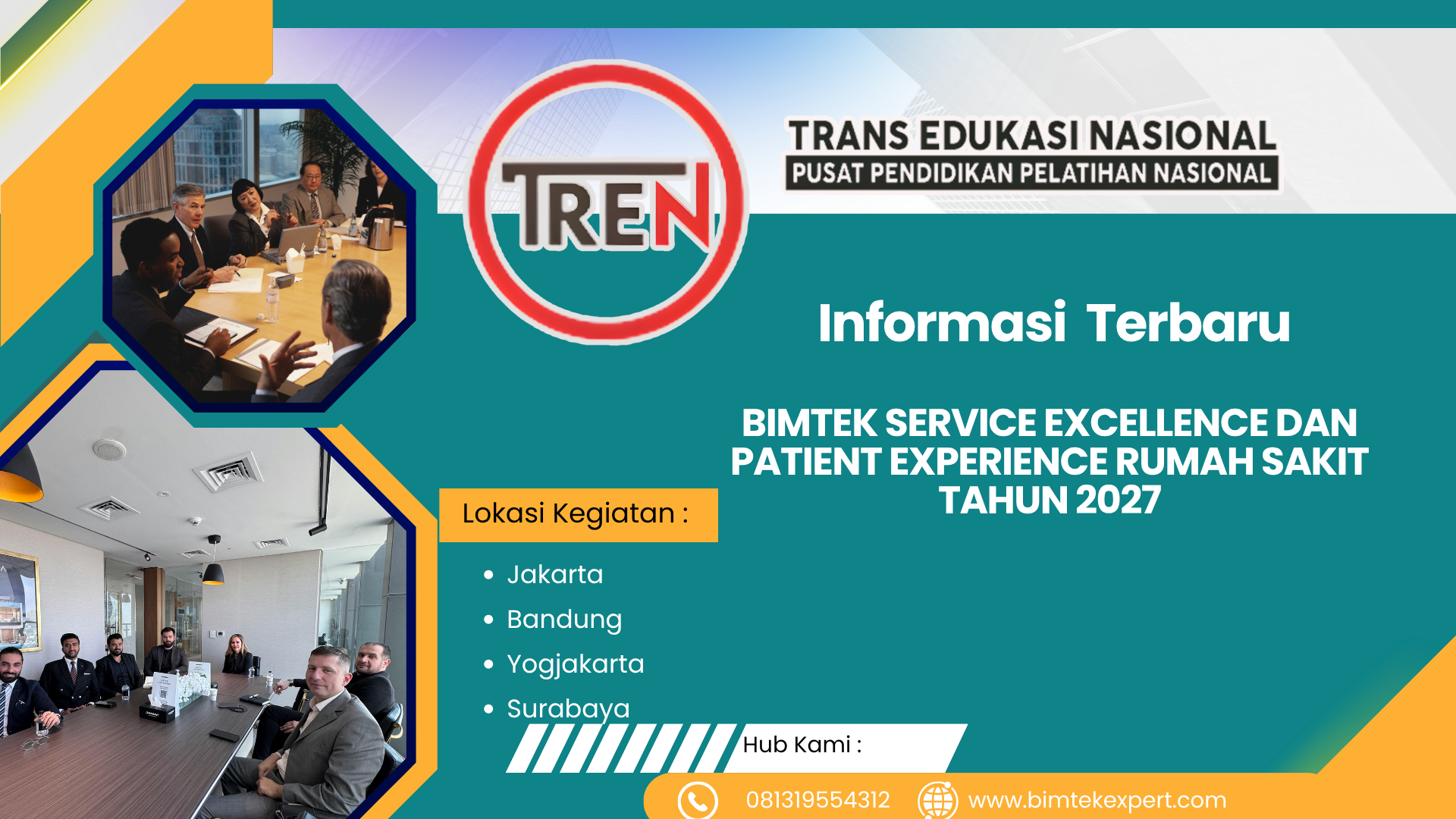 BIMTEK SERVICE EXCELLENCE DAN PATIENT EXPERIENCE RUMAH SAKIT TAHUN 2027