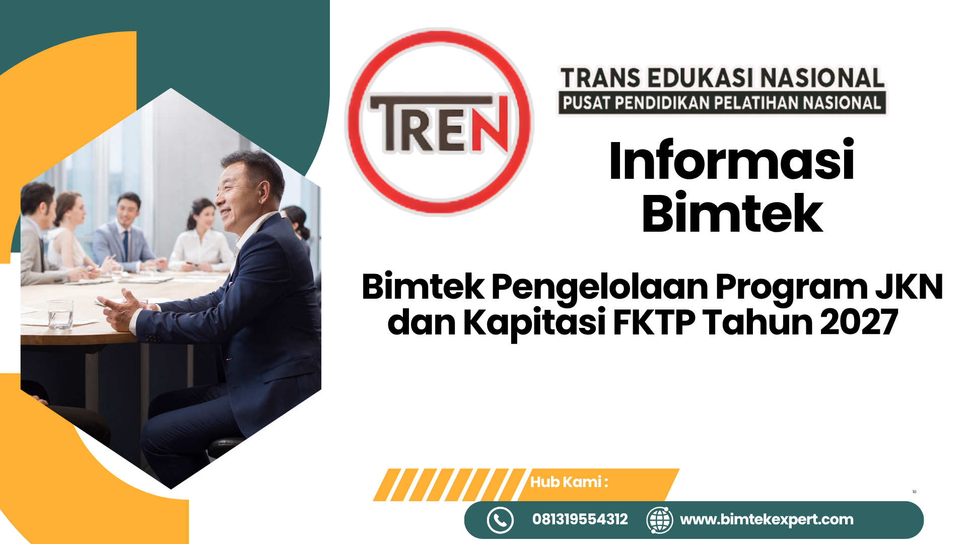 Jadwal Bimtek Pengelolaan Program JKN dan Kapitasi FKTP Tahun 2027