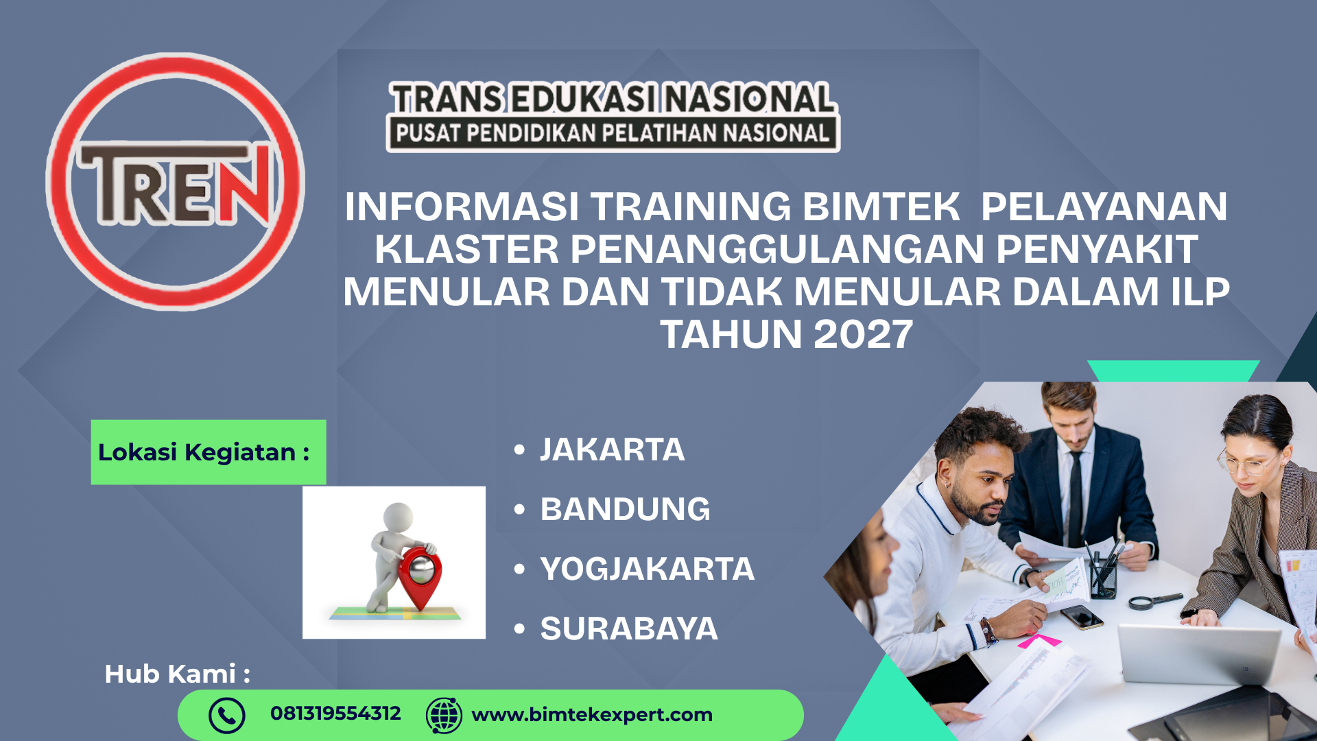 Bimtek Pelayanan Klaster Penanggulangan Penyakit Menular dan Tidak Menular dalam ILP Tahun 2027