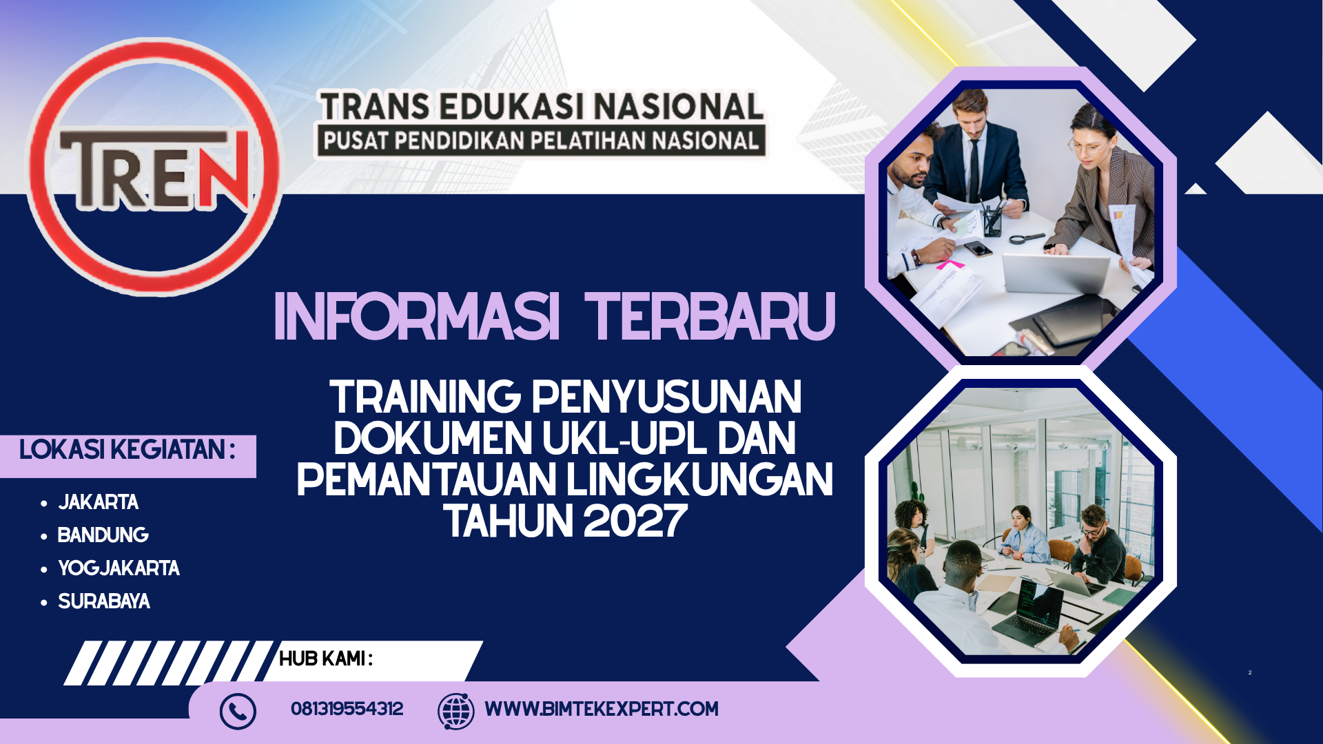 TRAINING PENYUSUNAN DOKUMEN UKL-UPL DAN PEMANTAUAN LINGKUNGAN TAHUN 2027
