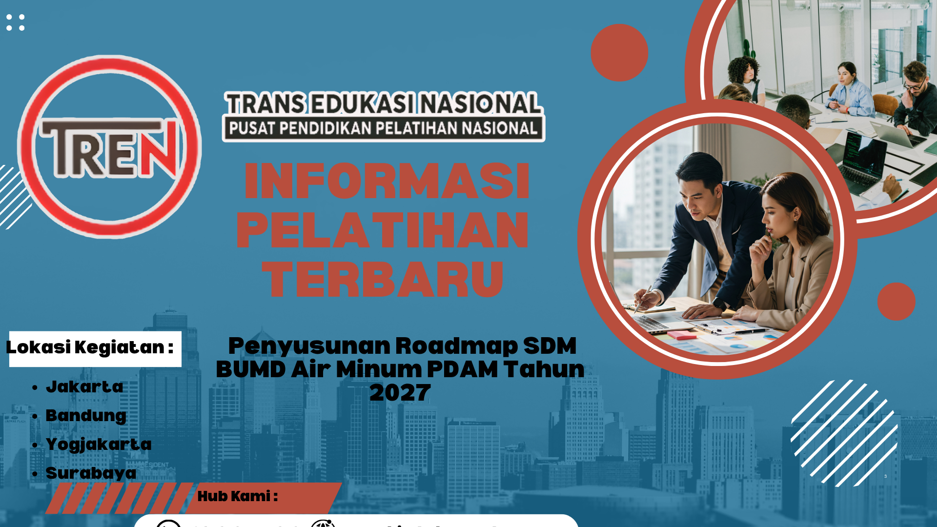 Jadwal Pelatihan Penyusunan Roadmap SDM BUMD Air Minum PDAM Tahun 2027