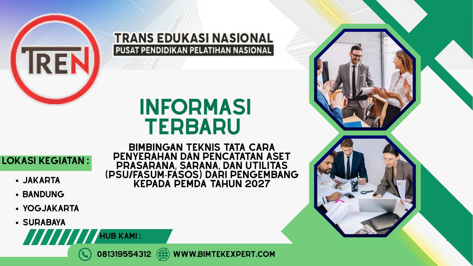 Bimbingan Teknis Tata Cara Penyerahan dan Pencatatan Aset Prasarana, Sarana, dan Utilitas (PSU/Fasum-Fasos) dari Pengembang kepada Pemda Tahun 2027