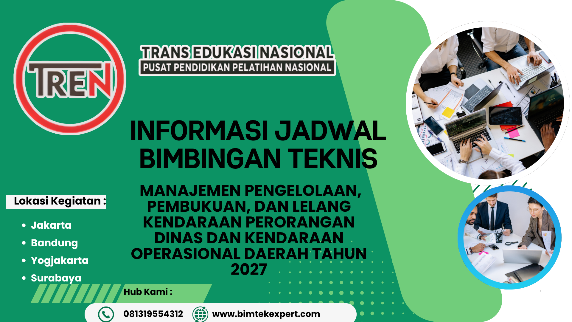 BIMTEK MANAJEMEN PENGELOLAAN, PEMBUKUAN, DAN LELANG KENDARAAN PERORANGAN DINAS DAN KENDARAAN OPERASIONAL DAERAH TAHUN 2027