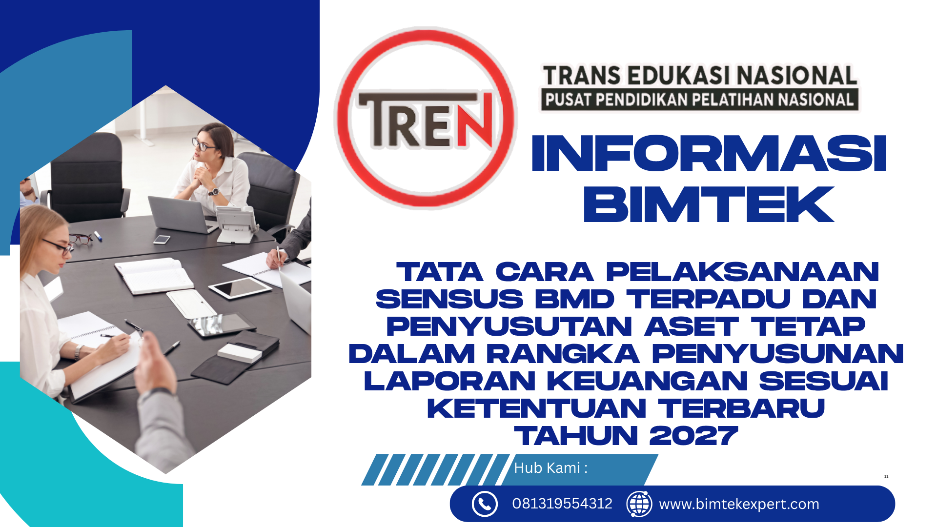 BIMTEK TATA CARA PELAKSANAAN SENSUS BMD TERPADU DAN PENYUSUTAN ASET TETAP DALAM RANGKA PENYUSUNAN LAPORAN KEUANGAN SESUAI KETENTUAN TERBARU TAHUN 2027