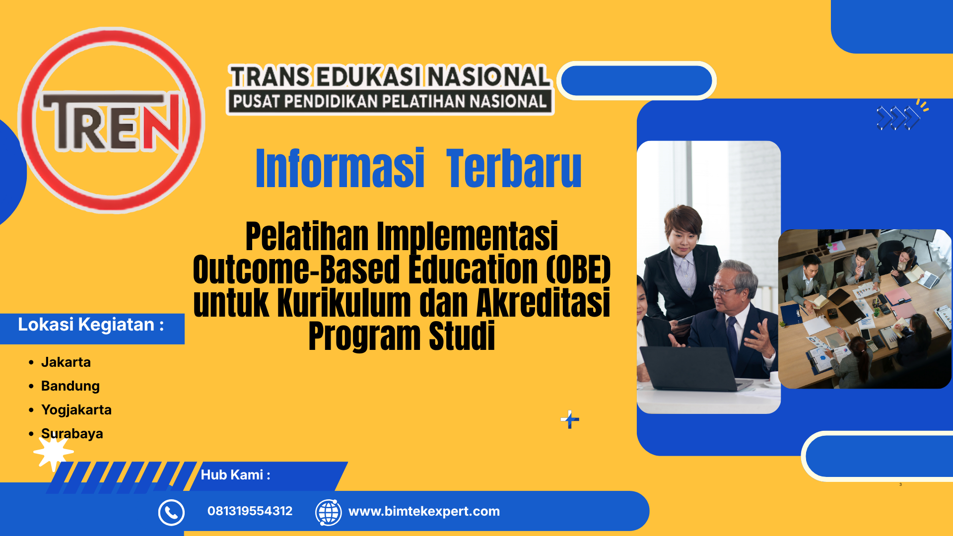 Pelatihan Implementasi Outcome-Based Education (OBE) untuk Kurikulum dan Akreditasi Program Studi
