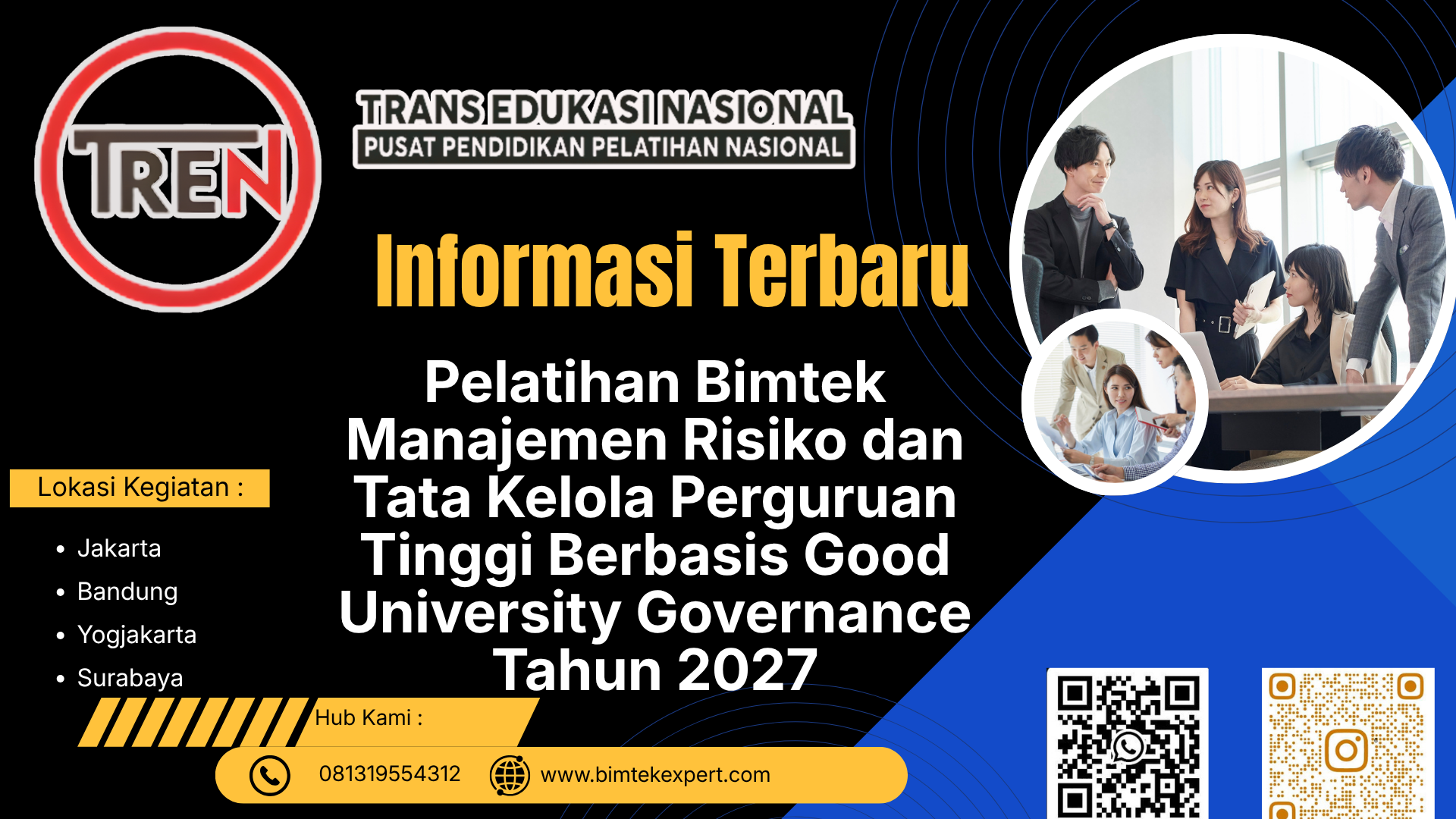 Pelatihan Bimtek Manajemen Risiko dan Tata Kelola Perguruan Tinggi Berbasis Good University Governance Tahun 2027