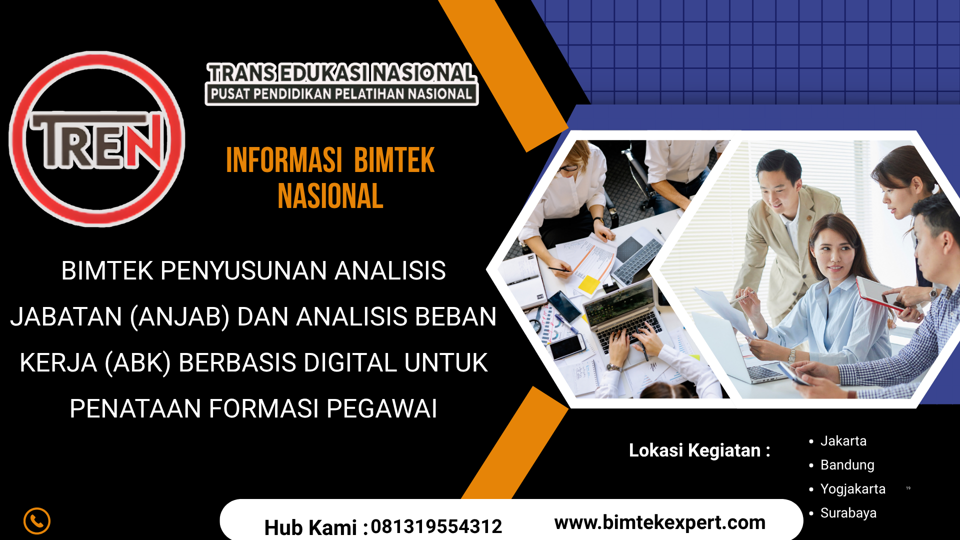 BIMTEK PENYUSUNAN ANALISIS JABATAN (ANJAB) DAN ANALISIS BEBAN KERJA (ABK) BERBASIS DIGITAL UNTUK PENATAAN FORMASI PEGAWAI