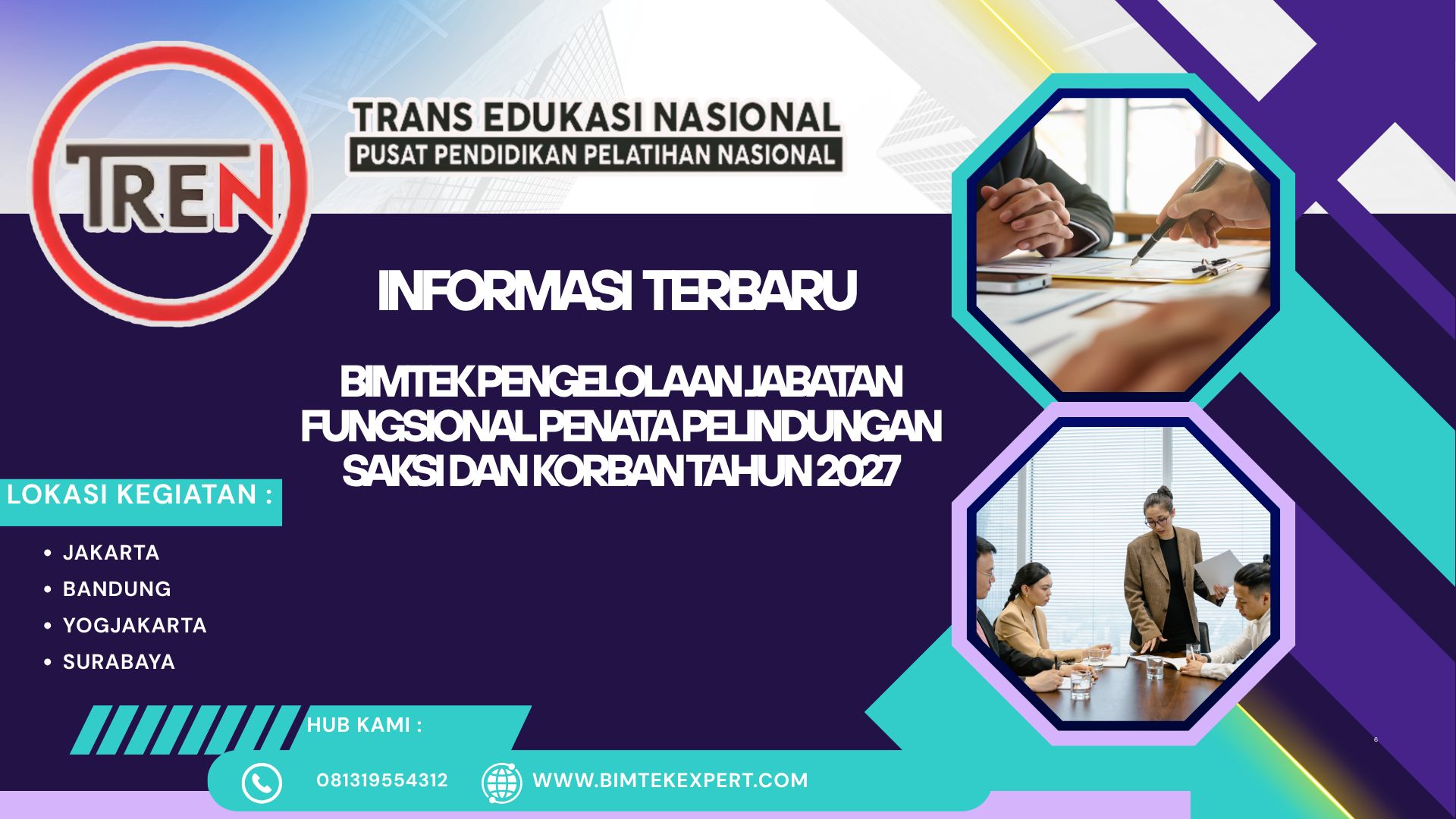 BIMTEK PENGELOLAAN JABATAN FUNGSIONAL PENATA PELINDUNGAN SAKSI DAN KORBAN TAHUN 2027