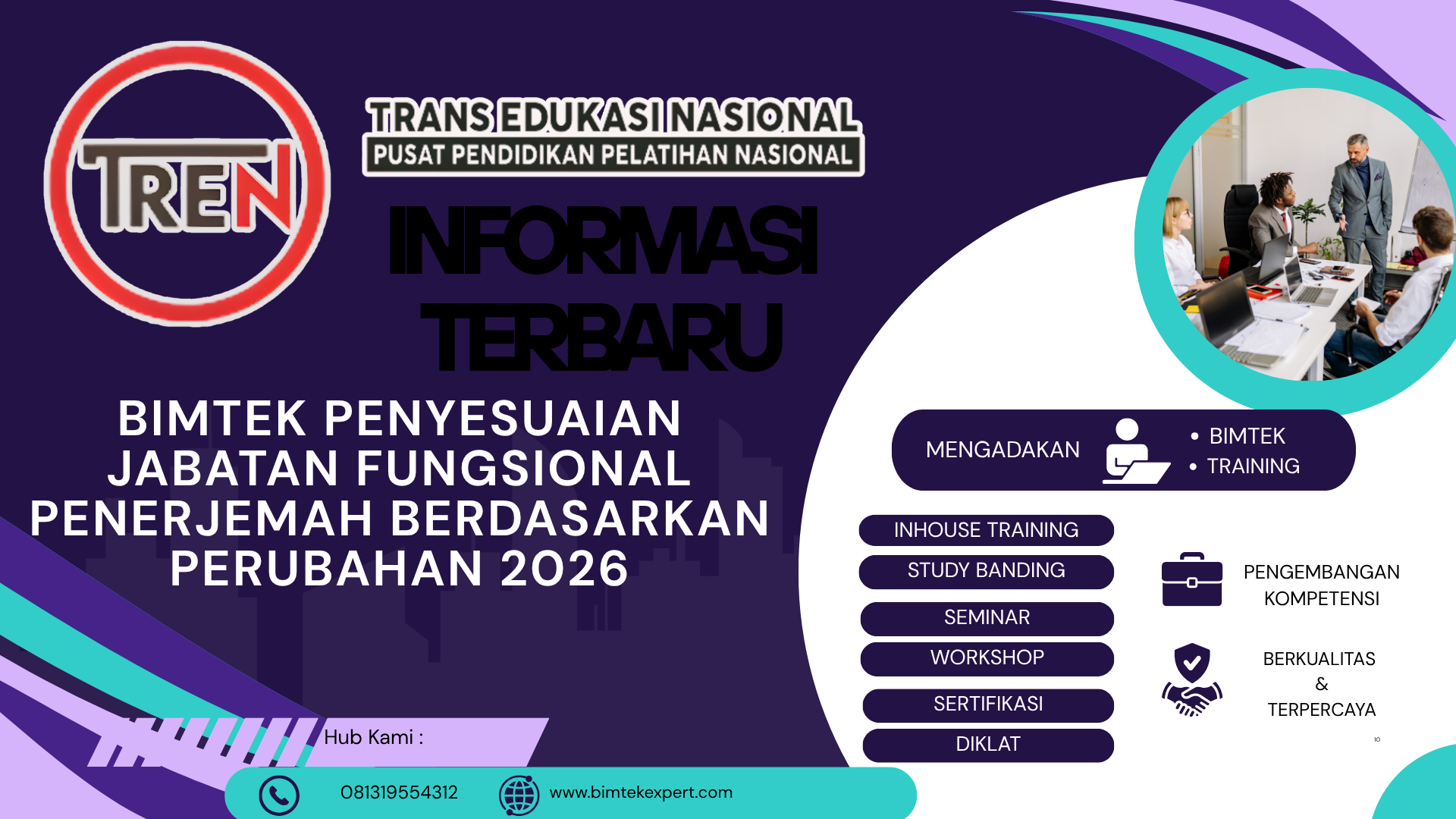BIMTEK PENYESUAIAN JABATAN FUNGSIONAL PENERJEMAH BERDASARKAN PERUBAHAN 2026