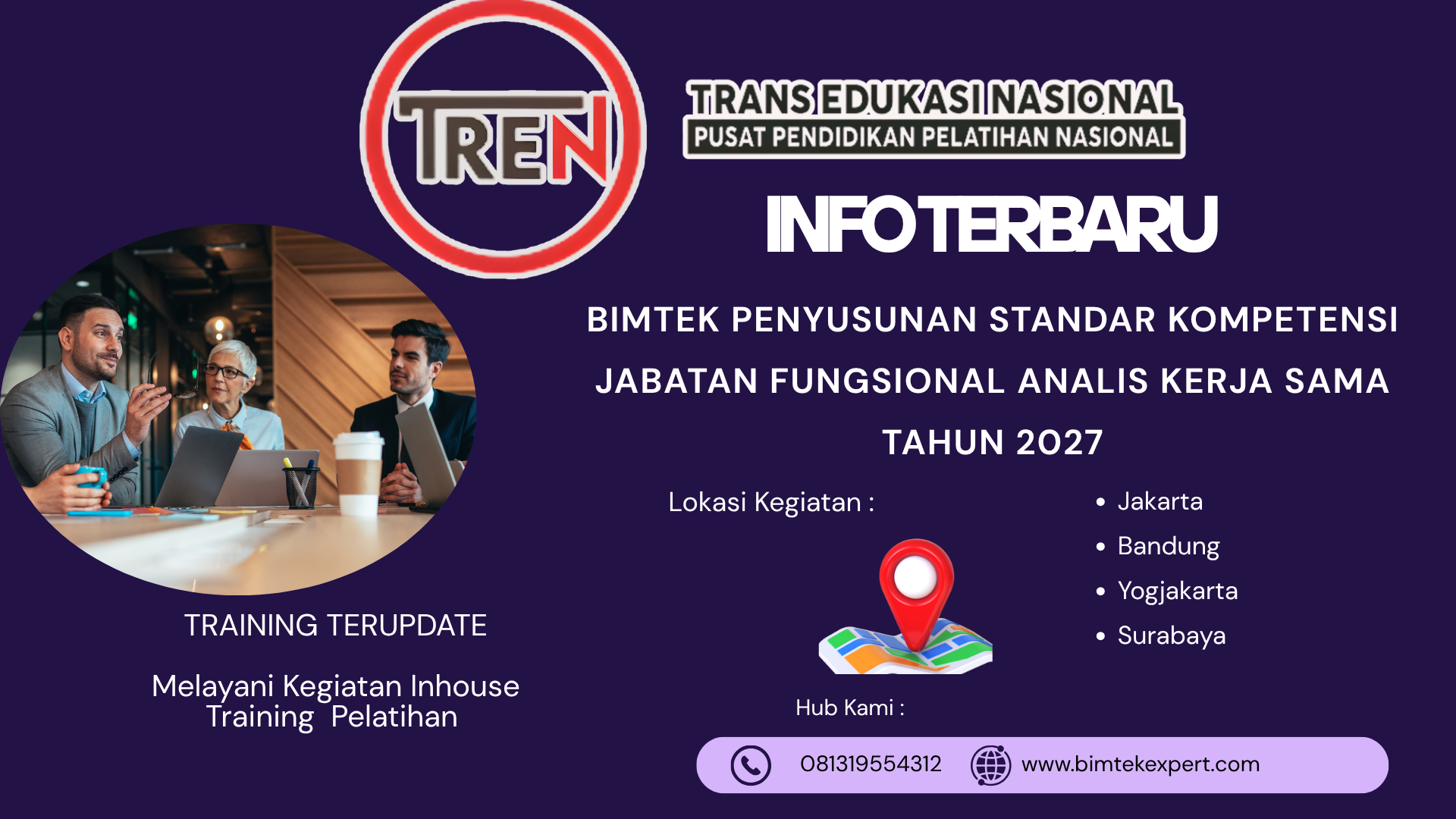 BIMTEK PENYUSUNAN STANDAR KOMPETENSI JABATAN FUNGSIONAL ANALIS KERJA SAMA TAHUN 2027