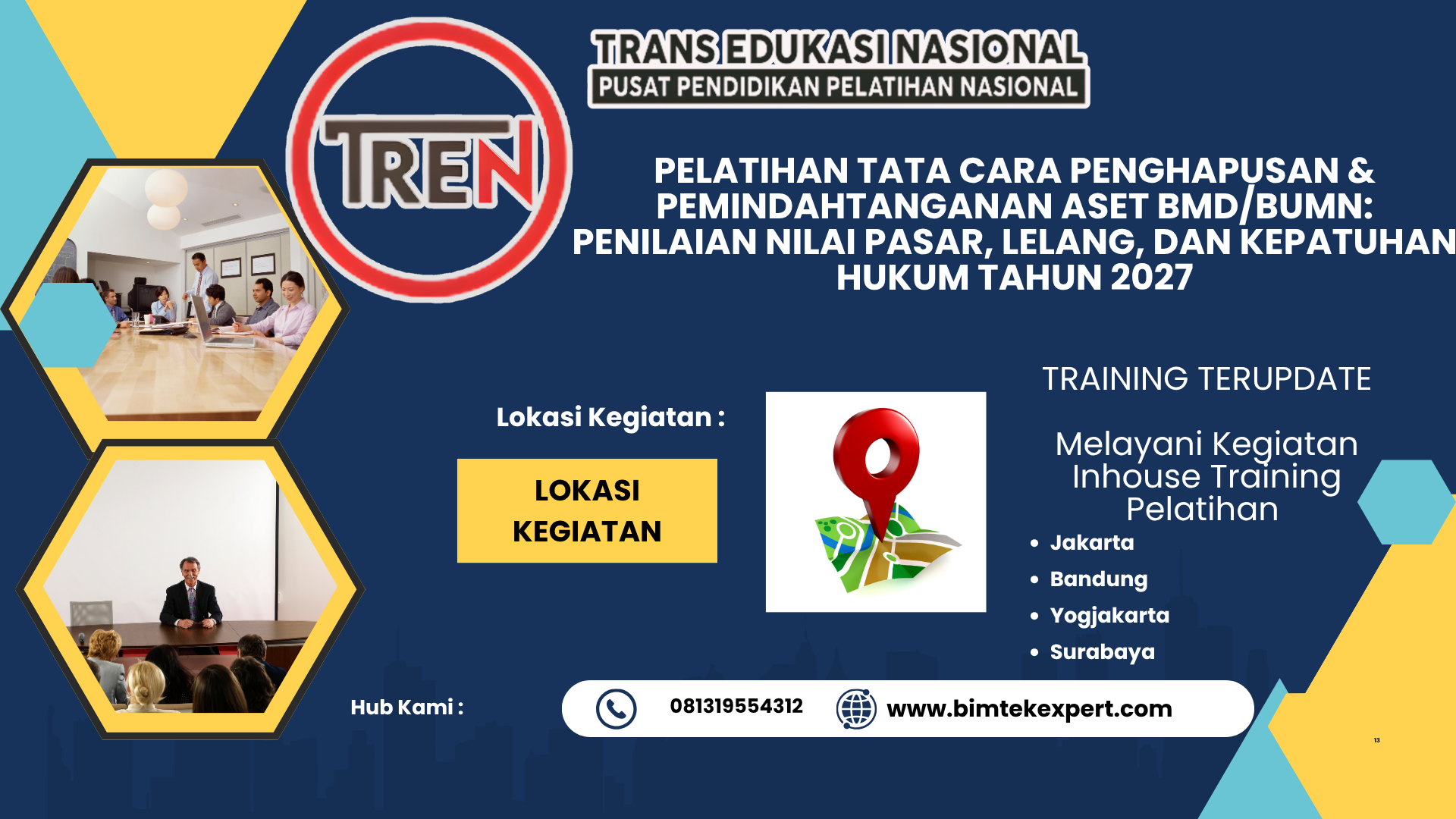 PELATIHAN TATA CARA PENGHAPUSAN & PEMINDAHTANGANAN ASET BMD/BUMN: PENILAIAN NILAI PASAR, LELANG, DAN KEPATUHAN HUKUM TAHUN 2027