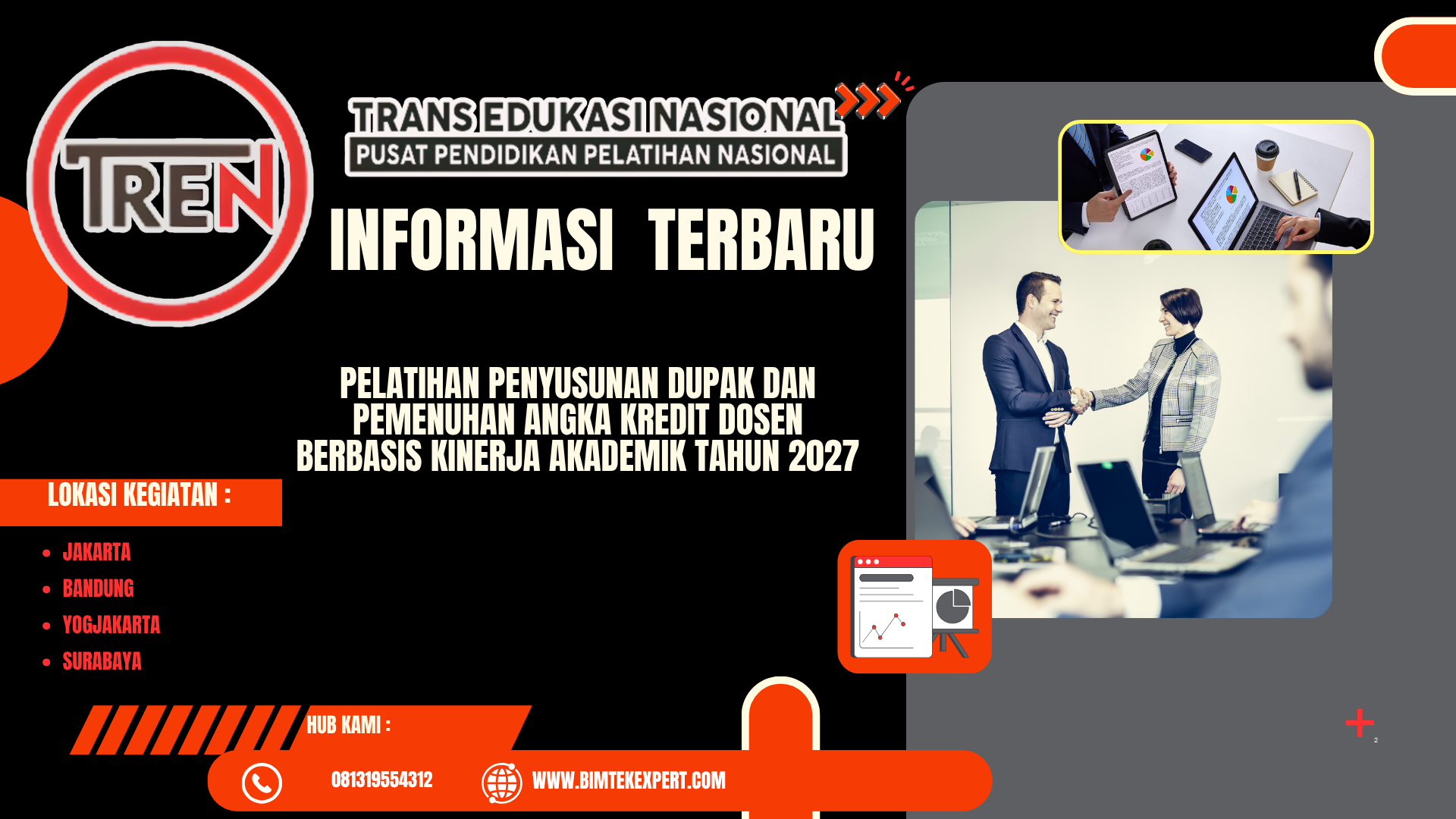 PELATIHAN PENYUSUNAN DUPAK DAN PEMENUHAN ANGKA KREDIT DOSEN BERBASIS KINERJA AKADEMIK TAHUN 2027