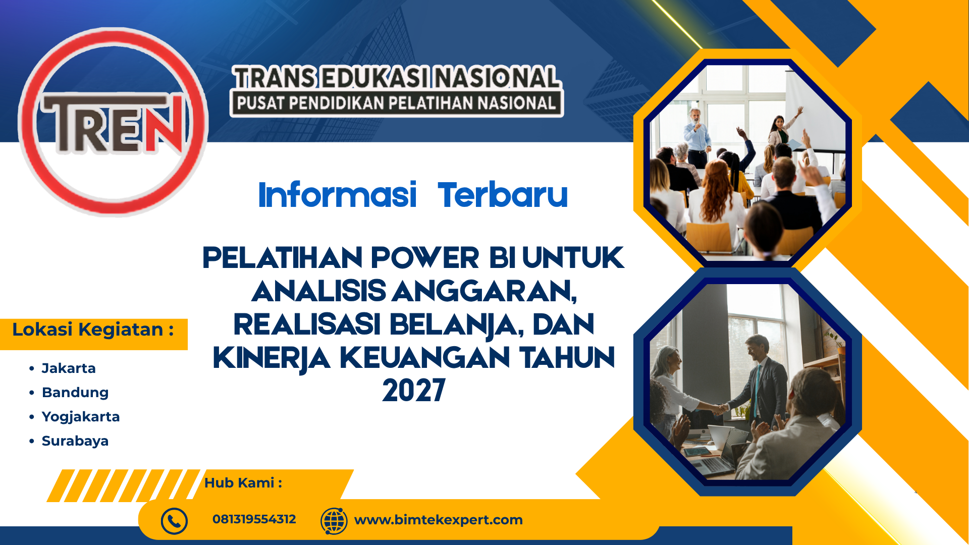 PELATIHAN POWER BI UNTUK ANALISIS ANGGARAN, REALISASI BELANJA, DAN KINERJA KEUANGAN TAHUN 2027