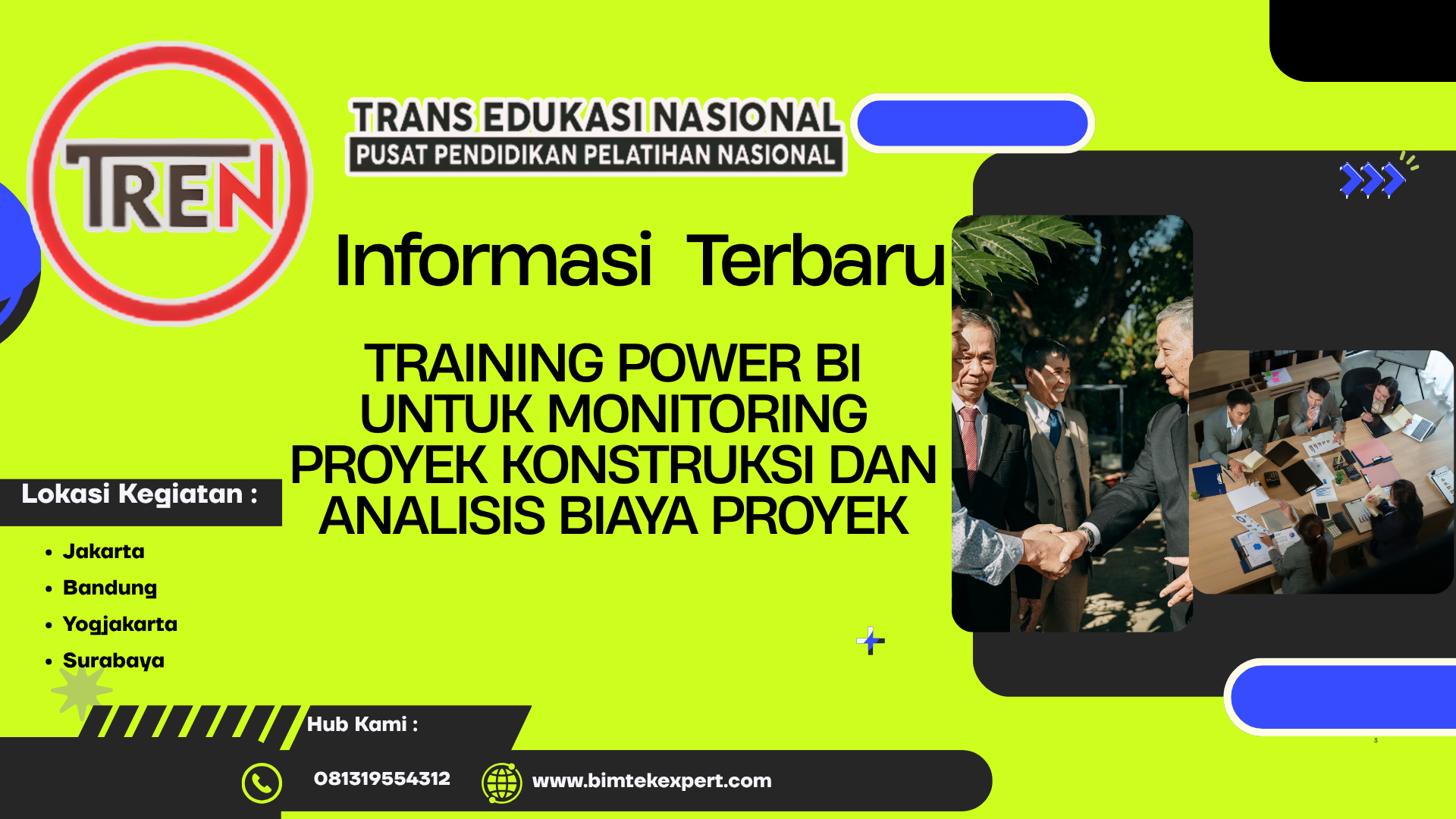 TRAINING POWER BI UNTUK MONITORING PROYEK KONSTRUKSI DAN ANALISIS BIAYA PROYEK