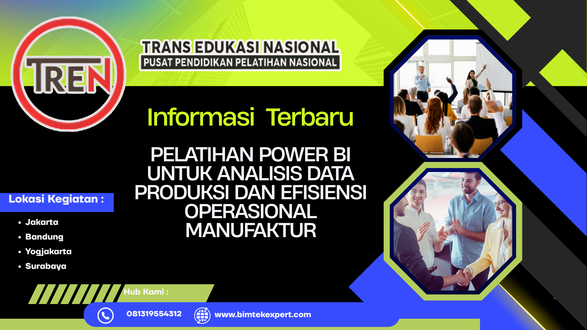 PELATIHAN POWER BI UNTUK ANALISIS DATA PRODUKSI DAN EFISIENSI OPERASIONAL MANUFAKTUR